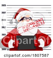 Poster, Art Print Of Santa Clause With A Top Secret Stamp