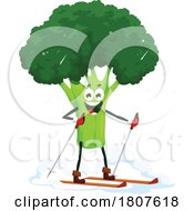 Christmas Broccoli Food Mascot