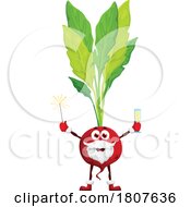 Christmas Beet Food Mascot by Vector Tradition SM
