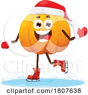 Christmas Pumpkin Food Mascot