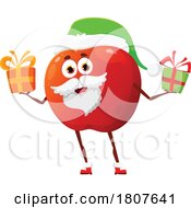 Poster, Art Print Of Christmas Apple Food Santa Mascot