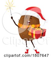 Poster, Art Print Of Christmas Potato Food Mascot