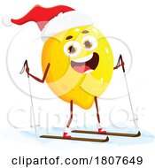 Christmas Lemon Food Mascot by Vector Tradition SM