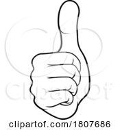 Poster, Art Print Of Thumbs Up Hand Like Ok Thumb Cartoon