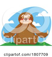Poster, Art Print Of Sloth Meditating