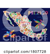 Poster, Art Print Of Mexican Map