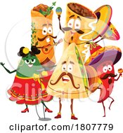 Poster, Art Print Of Mexican Food Mascots