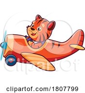 Poster, Art Print Of Tiger Pilot Flying A Plane