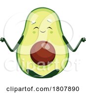 Avocado Mascot Meditating