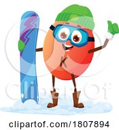 Poster, Art Print Of Snowboarding Micro Nutrient Mascot