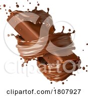 3d Chocolate Bar And Splash by Vector Tradition SM