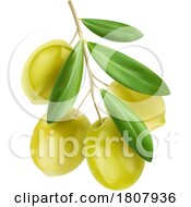 3d Green Olives
