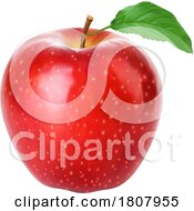 3d Red Apple