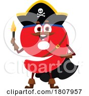 Poster, Art Print Of Number Nine Pirate Mascot