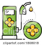 Poster, Art Print Of Rapeseed Canola Oil Gas Pump