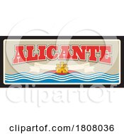 Poster, Art Print Of Travel Plate Design For Alicante