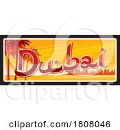 Poster, Art Print Of Travel Plate Design For Dubai