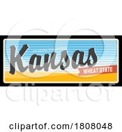 Poster, Art Print Of Travel Plate Design For Kansas