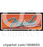 Travel Plate Design For Nevada by Vector Tradition SM