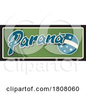 Poster, Art Print Of Travel Plate Design For Parana
