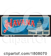 Poster, Art Print Of Travel Plate Design For Havana