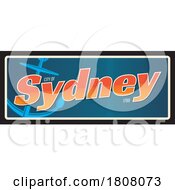 Poster, Art Print Of Travel Plate Design For Sydney