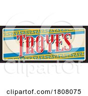 Poster, Art Print Of Travel Plate Design For Troyes