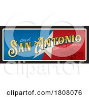 Poster, Art Print Of Travel Plate Design For San Antonio