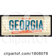 Poster, Art Print Of Travel Plate Design For Georgia