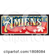 Poster, Art Print Of Travel Plate Design For Amiens