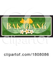 Poster, Art Print Of Travel Plate Design For Bak Giang