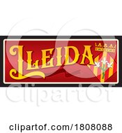 Poster, Art Print Of Travel Plate Design For Lleida
