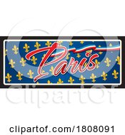Poster, Art Print Of Travel Plate Design For Paris