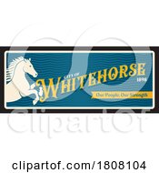 Poster, Art Print Of Travel Plate Design For Whitehorse