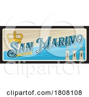 Poster, Art Print Of Travel Plate Design For San Marino