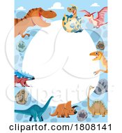 Poster, Art Print Of Dinosaur Border