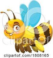 Poster, Art Print Of Happy Flying Bee