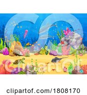 Poster, Art Print Of Sea Floor Background