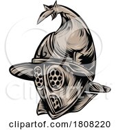 Roman Gladiator Armour Helmet by Domenico Condello #COLLC1808220-0191