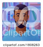 Poster, Art Print Of Man Profile Illustration Internet Call Avatar