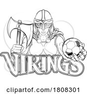 Viking Trojan Celtic Knight Soccer Warrior Woman