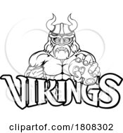 Viking Gamer Gladiator Warrior Controller Mascot by AtStockIllustration