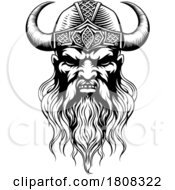 01/16/2024 - Viking Warrior Man Strong Mascot Face In Helmet