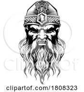 01/16/2024 - Viking Warrior Man Strong Mascot Face In Helmet
