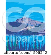 Poster, Art Print Of Lake Helen In Lassen Volcanic National Park Northern California Usa Wpa Poster Art