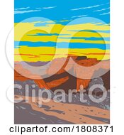 Poster, Art Print Of Canyonlands National Park In Moab Utah Wpa Poster Art
