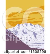 01/17/2024 - Wrangell St Elias National Park And Preserve In Alaska USA WPA Poster Art