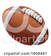 American Football Ball Cartoon Sports Icon