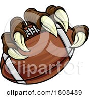 American Football Ball Claw Monster Animal Hand