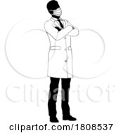 Poster, Art Print Of Doctor Man Medical Silhouette Healthcare Person